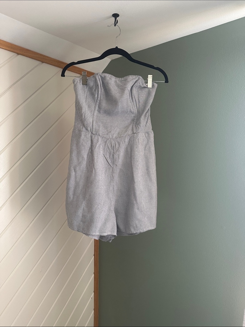 American Eagle Outfitters Striped blue Tie-back Romper! NWT size 8